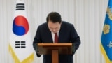 South Korean President Yoon Suk Yeol delivers an address to the nation