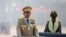 FILE - Myanmar's junta chief Senior General Min Aung Hlaing presides over an army parade on Armed Forces Day in Naypyitaw, Myanmar, March 27, 2021. 