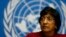 FILE - U.N. High Commissioner for Human Rights Navi Pillay.