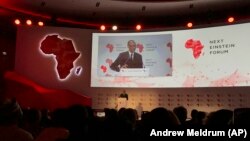 Rwanda's President Paul Kagame opens the Next Einstein Forum conference in Kigali, Rwanda in March 2018.