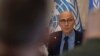 ARCHIVO - El Alto Comisionado de las Naciones Unidas para los Derechos Humanos, Volker Turk, habla durante una conferencia de prensa en Bagdad, Irak, el miércoles 9 de agosto de 2023. 