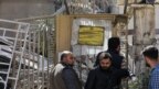 کنسولگری جمهوری اسلامی در دمشق پس از حمله روز دوشنبه.
