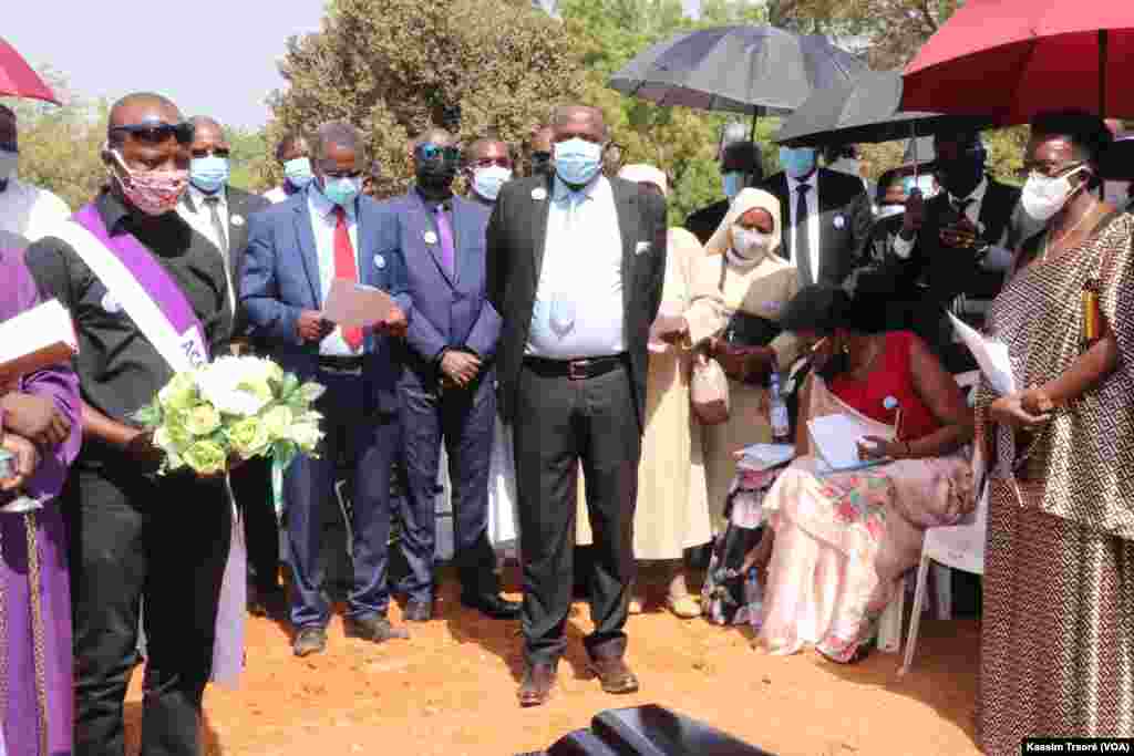 Attendees at a Funeral mass for former Burundi President Pierre Buyoya 