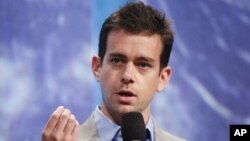 Salah satu pendiri Twitter, Jack Dorsey, dalam sebuah konferensi di New York (foto: dok)