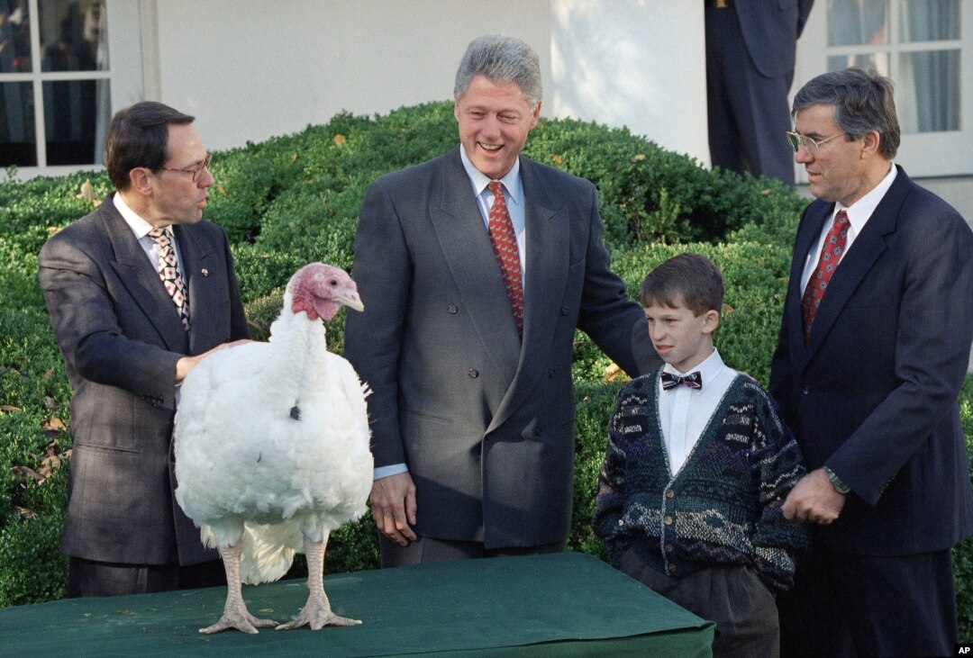 美国5总统赦免火鸡，参加仪式者留影（15图）