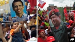 Los candidatos a la presidencia de Venezuela Hugo Chávez y Henrique Capriles tienen hasta las 11:59 pm. del jueves 4 de octubre para realizar campaña política y transmitir mensajes publicitarios.
