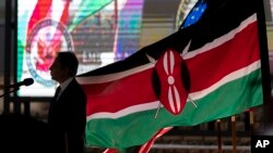 FILE: U.S. Secretary of State Antony Blinken speaks at the U.S. Embassy in Nairobi, Kenya. Taken Nov. 18, 2021