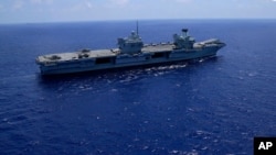 영국 해군 항공모함 '퀸 엘리자베스'함. (자료사진)