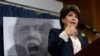 Janet Murguia, presidenta y directora ejecutiva del Consejo Nacional de La Raza, habló durante una conferencia de prensa en el National Press Club en Washington. 