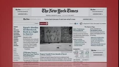 美国五大报头条新闻 14年1月6日