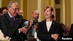 Senatör Chuck Schumer ve Senatör Tammy Baldwin