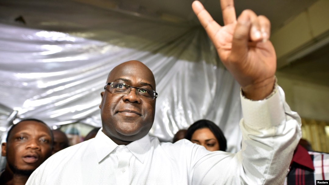 Uyu ni Felix Tshisekedi mu gihe cyo kwiyamamaza