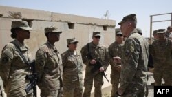 Tentara Amerika Serikat di Kamp Leatherneck, di Lashkar Gah, Provinsi Helmand, Afghanistan, 29 April 2017. (Foto: AFP)