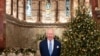 FILE - Britain's King Charles looks on during the recording of his Christmas message at the Fitzrovia Chapel in central London, Dec. 11, 2024. 