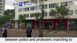 VOA60 Africa - Police in Nairobi Break Up Opposition Protests