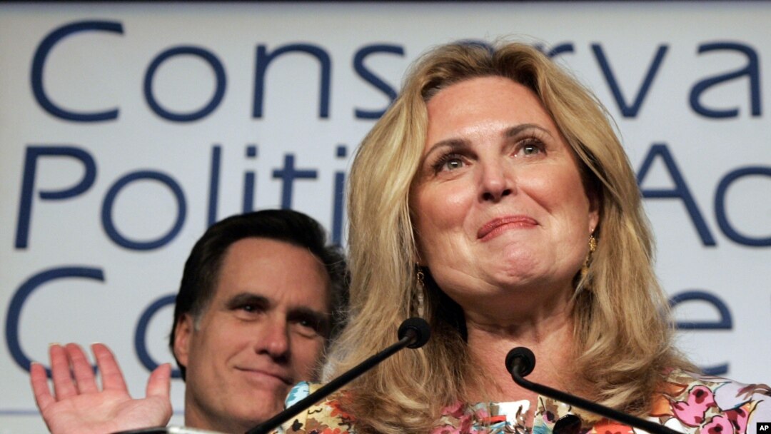Ann Romney, isteri kandidat Partai Republik, Mitt Romney, membantah kritikan Hillary Rosen (12/4).