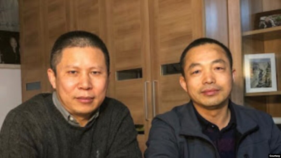 許志永（左）和丁家喜