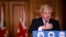 Britain's Prime Minister Boris Johnson speaks during a news conference in response to the ongoing situation with the coronavirus disease (COVID-19) pandemic, inside 10 Downing Street, London ,Britain, Dec. 19, 2020.