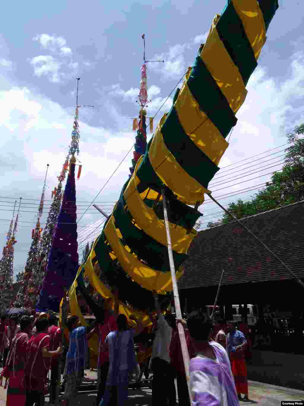 3014236 - Procession of Hill Tribes' Charity Trees, Lampoon Province, Thailand