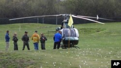 Un hélicoptère en Californie le 9 mars 2018.