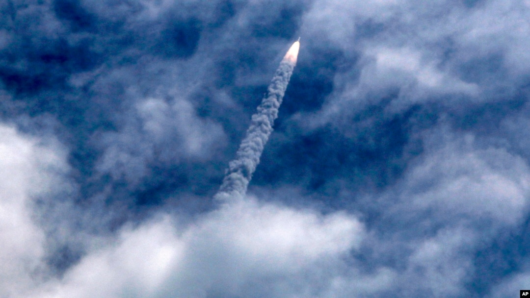 India's Polar Satellite Launch Vehicle (PSLV-C30) lifts off from the Satish Dhawan Space Centre in Sriharikota, South India, Sept. 28, 2015. 