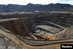 FILE - A view of the MP Materials rare earth open-pit mine in Mountain Pass, California, January 30, 2020.