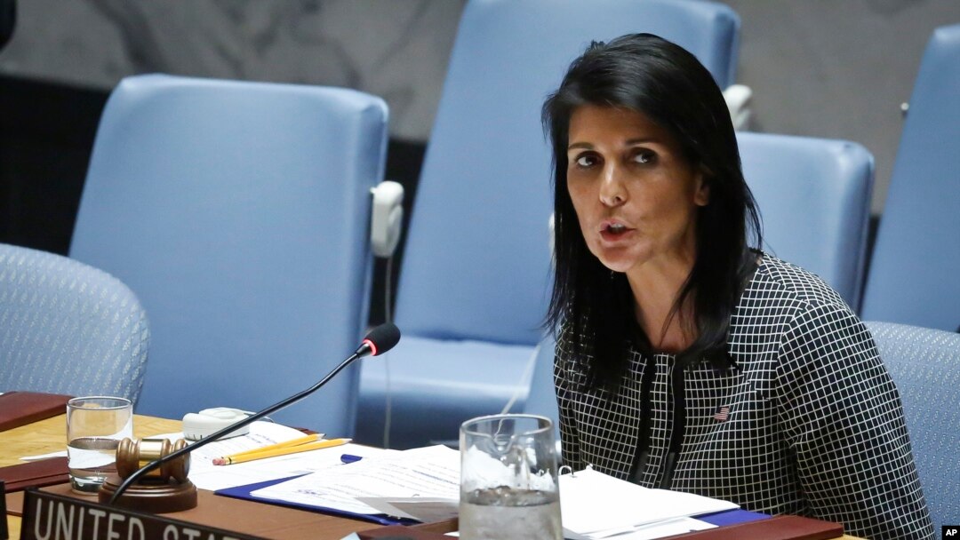 Duta Besar Amerika untuk PBB, Nikki Haley (foto: dok).