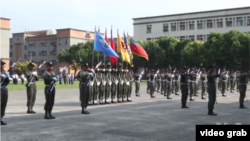 台灣雙十節前三軍表演先睹為快。（視頻截圖）