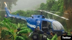 El helicóptero de la Policía Científica de Venezuela usado el martes en un incidente de rebelión militar fue encontrado el miércoles, informaron autoridades: