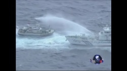 日本和台湾船只在东海互射高压水龙
