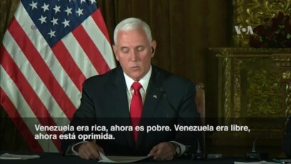 Pence en Ecuador: "Venezuela está colapsando"