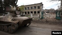 Cảnh hoang tàn ở thị trấn Chasiv Yar, Ukraine, trong cuộc chiến