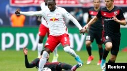 Naby Keita lors d'un match à Leizig, le 29 avril 2017.