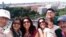 Manasi Chadha (with baby in arms) travelled to Spain with six family members this summer.