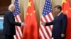 U.S. President Joe Biden greets Chinese President Xi Jinping on the sidelines of the Asia-Pacific Economic Cooperation summit in Lima, Peru, on Nov. 16, 2024.