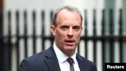 英国外交大臣拉布(Dominic Raab)（路透社2020年7月14日）