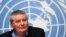 Mike Ryan, Executive Director of the World Health Organization (WHO) attends a news conference on the Ebola outbreak in the Democratic Republic of Congo at the United Nations in Geneva, Switzerland May 3, 2019. 