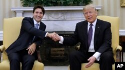 Shugaban Canada Mr. Trudeau da Na Amurka Mr. Trump