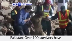 VOA60 World - Over 100 survivors have been pulled from rubble of factory collapse in Lahore, Pakistan
