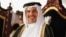 FILE - Bahrain's Crown Prince Salman bin Hamad al-Khalifa smiles during a ceremony organised by residents of Southern Governorate to show support and loyalty, in Riffa, south of Manama, April 10, 2013.