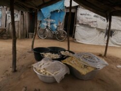 The Ampain Refugee Camp, shown on Oct. 28, 2020, is home to about 3,000 Ivorian refugees. (Stacey Knott/VOA)
