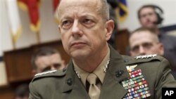 Marine Gen. John Allen, the top US commander in Afghanistan testifies on Capitol Hill in Washington March 20, 2012