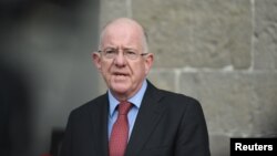 Le ministre irlandais de la justice Charlie Flanagan à Dublin.