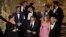 Cast and crew from "Spotlight" celebrate their best picture win at the Academy Awards, Feb. 28, 2016.