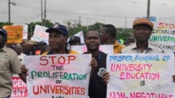 University staff walk off