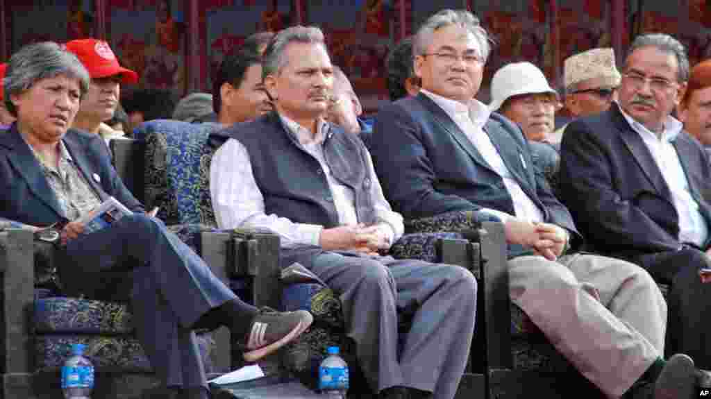 Maoist leaders on stage
