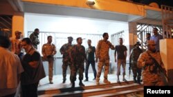 지난 달 28일 삼엄한 경계 중인 시리아 벵가지의 미국 영사관. (자료 사진)