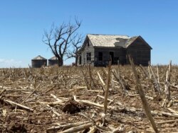 An abandoned homestead is seen in a county that suffers one of the worst coronavirus disease outbreaks in the country, in Guymon, Oklahoma, U.S., May 14, 2020.