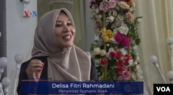 Penyintas tsunami Aceh, Delisa Fitri Rahmadani. (Ahadian Utama/VOA).