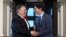 Canada's Prime Minister Justin Trudeau meets with U.S. Secretary of State Mike Pompeo in Trudeau's office on Parliament Hill in Ottawa, Ontario, Aug. 22, 2019.